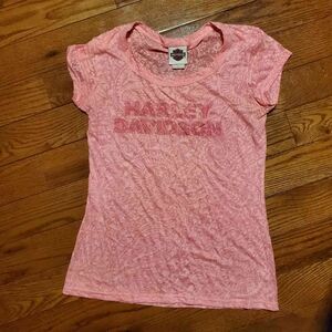 Harley Davidson Women's T-Shirt | Color: Pink | Size: Medium | RRR Apparel